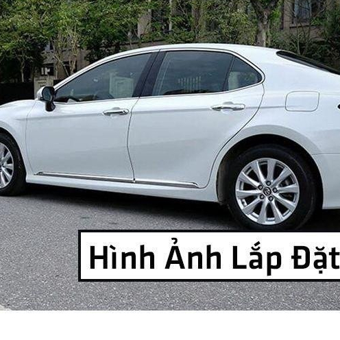 Nẹp sườn xe Toyota Camry 2019-2020-2021 2022 2023 mạ Crom, mẫu mới