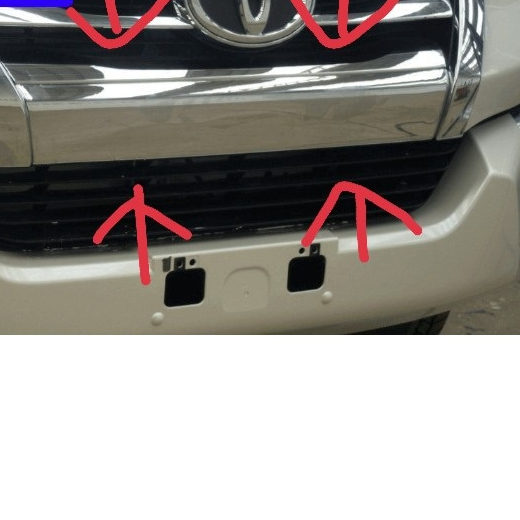 Ốp trang trí mặt calang, ca lăng xe Fortuner 2017 2018 2019 xi mạ Crom