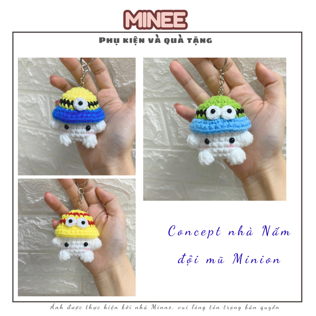 (Sẵn, hỏa tốc) Nấm ú cosplay Minion (bao ú, bao xinh) - Mua 3 bé được quà - by Minee store