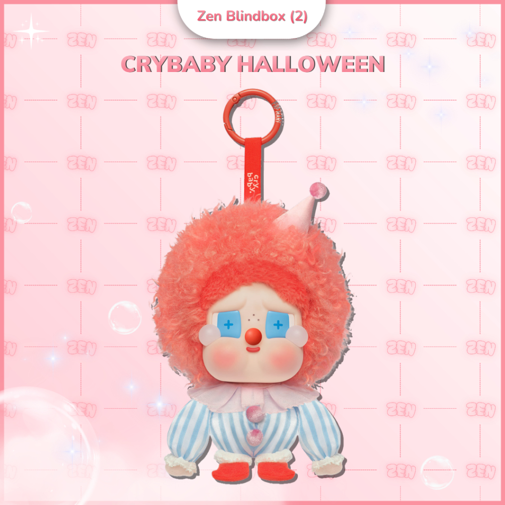 [CHÍNH HÃNG] Crybaby Why so Serious Móc Khóa Gấu Bông Crybaby Halloween