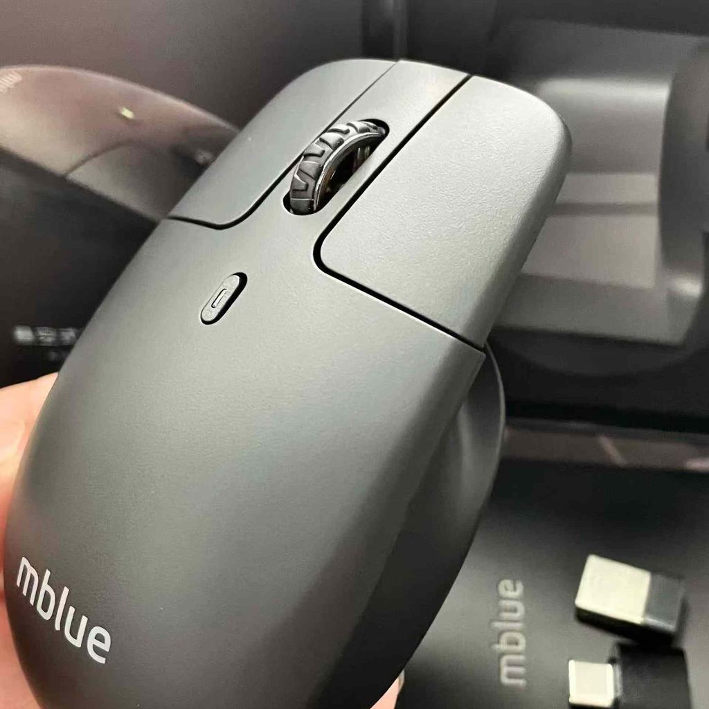 Chuột sạc không dây MBLUE (Kèm đầu chuyển USB-C)