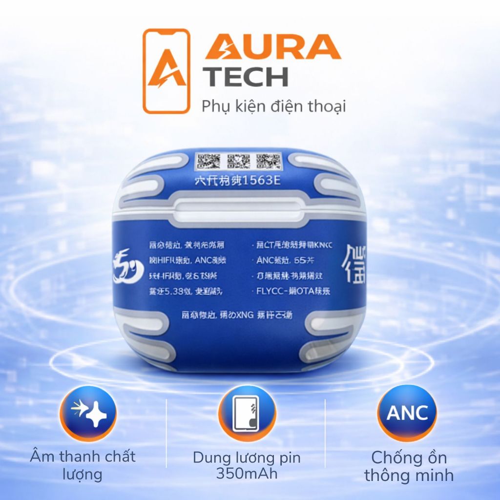 [ A4 1563E ] - Tai Nghe Bluetooth Ap4 1563E Hổ Vằn - Pin 8H - Âm Thanh Vòm - Cảm Ứng Lực