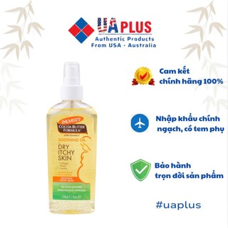 Dầu dưỡng da hỗ trợ giảm nhanh khô ngứa cho mẹ bầu Palmer's body oil Palmer's Cocoa Butter Formula Soothing Oil 150ml