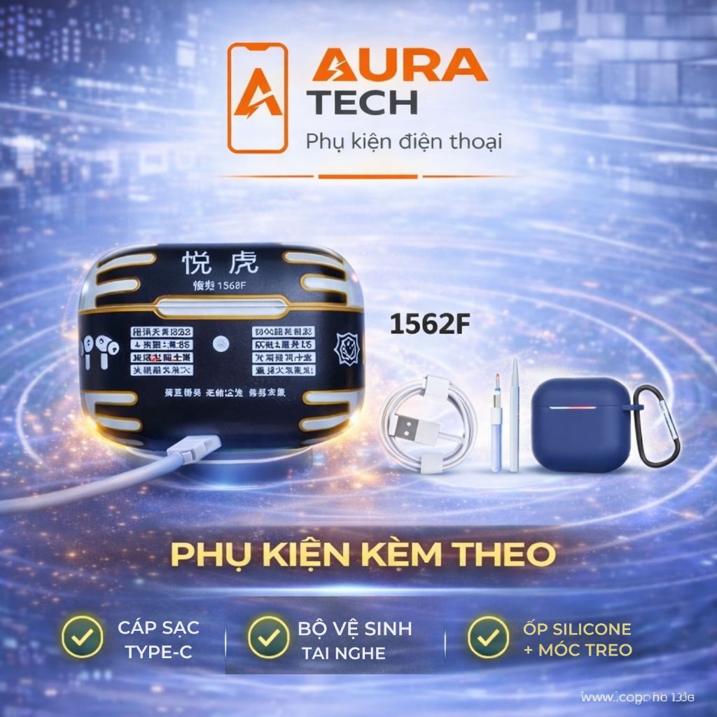 [ Pro 2 1562F ] Tai Nghe Hổ Vằn Pro 2 1562F/ 1563E ( SW ) ANC 35-40DB - Âm Thanh Vòm - Pin trâu 8H