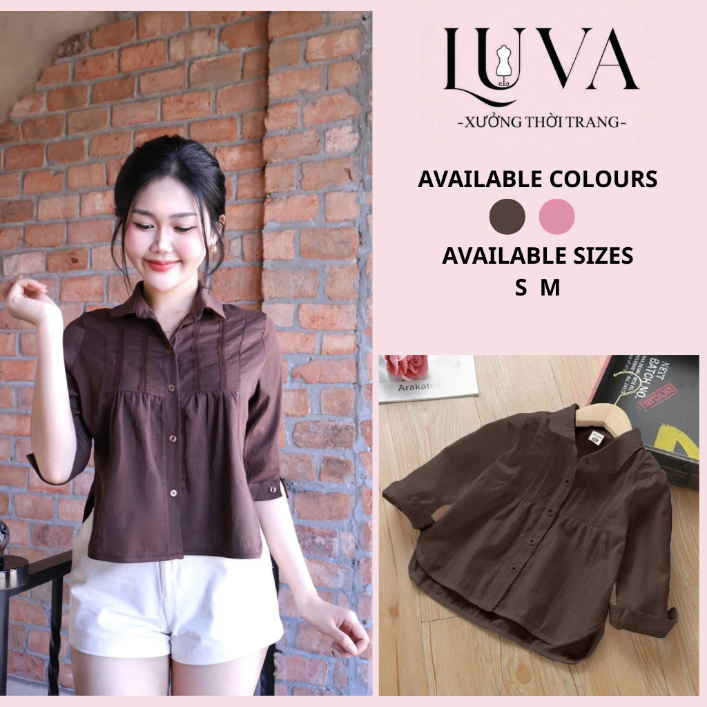 ÁO SƠ MI NỮ BABYDOLL TAY LỠ – TRẺ TRUNG NỮ TÍNH [A45]