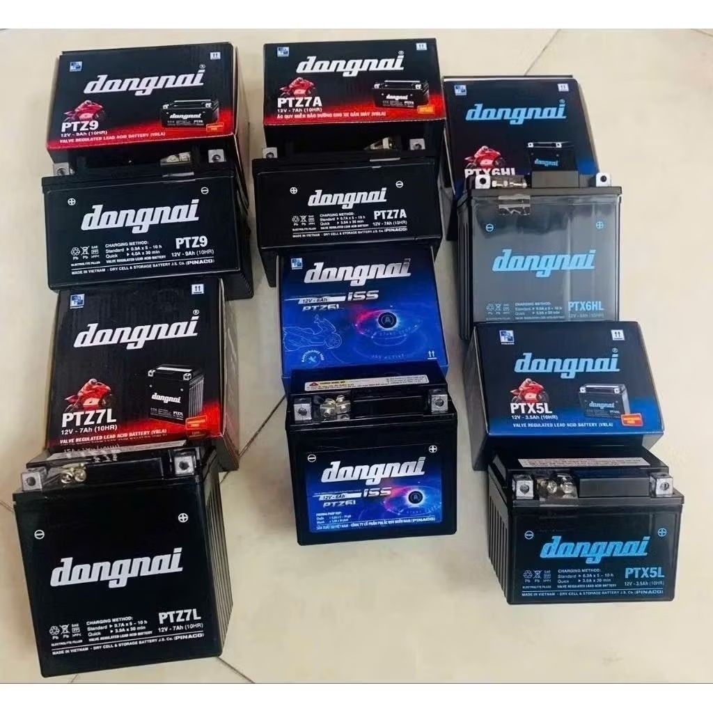 Bình acquy xe máy khô không cần bảo dưỡng Đồng Nai 12V  acquy xe máy honda 12v Đủ Mẫu Cho Các Dòng X