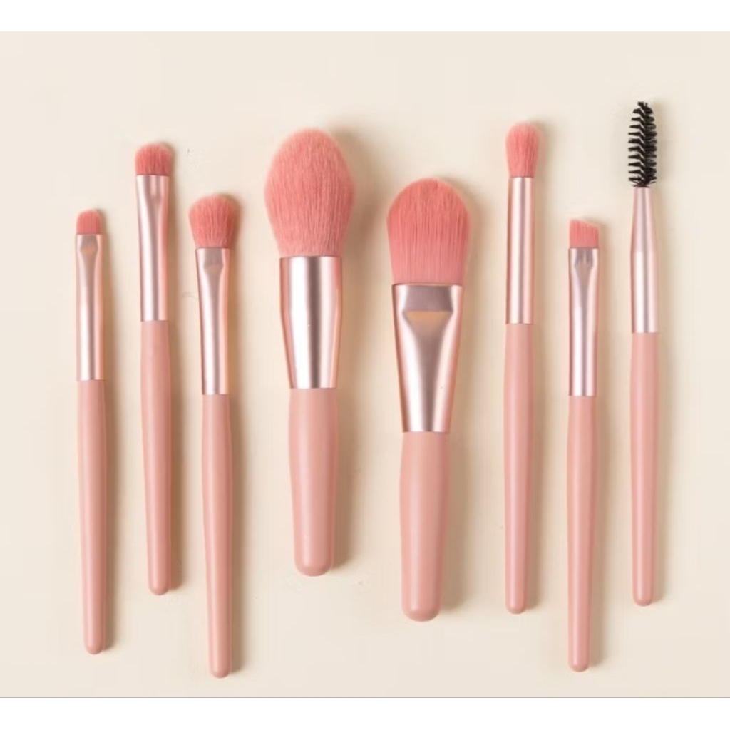 1 Bộ cọ trang điểm 8 món (Không Túi Da) Foundation Eye Shadow Blush Beauty Makeup Tool