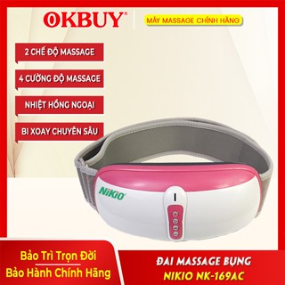 Máy massage bụng Nikio NK-169AC - Xoa bóp, rung lắc kết hợp hồng ngoại làm săn chắc cơ bụng