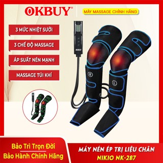 Máy massage chân áp suất khí Nikio NK-287 - Chườm nóng, cải thiện đau mỏi, suy giãn tĩnh mạch