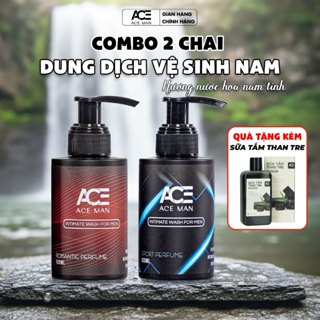 [TẶNG QUÀ] Combo 2 chai Dung dịch vệ sinh nam giới ACEMAN 100ml hương nước hoa nam lôi cuốn quyến rũ