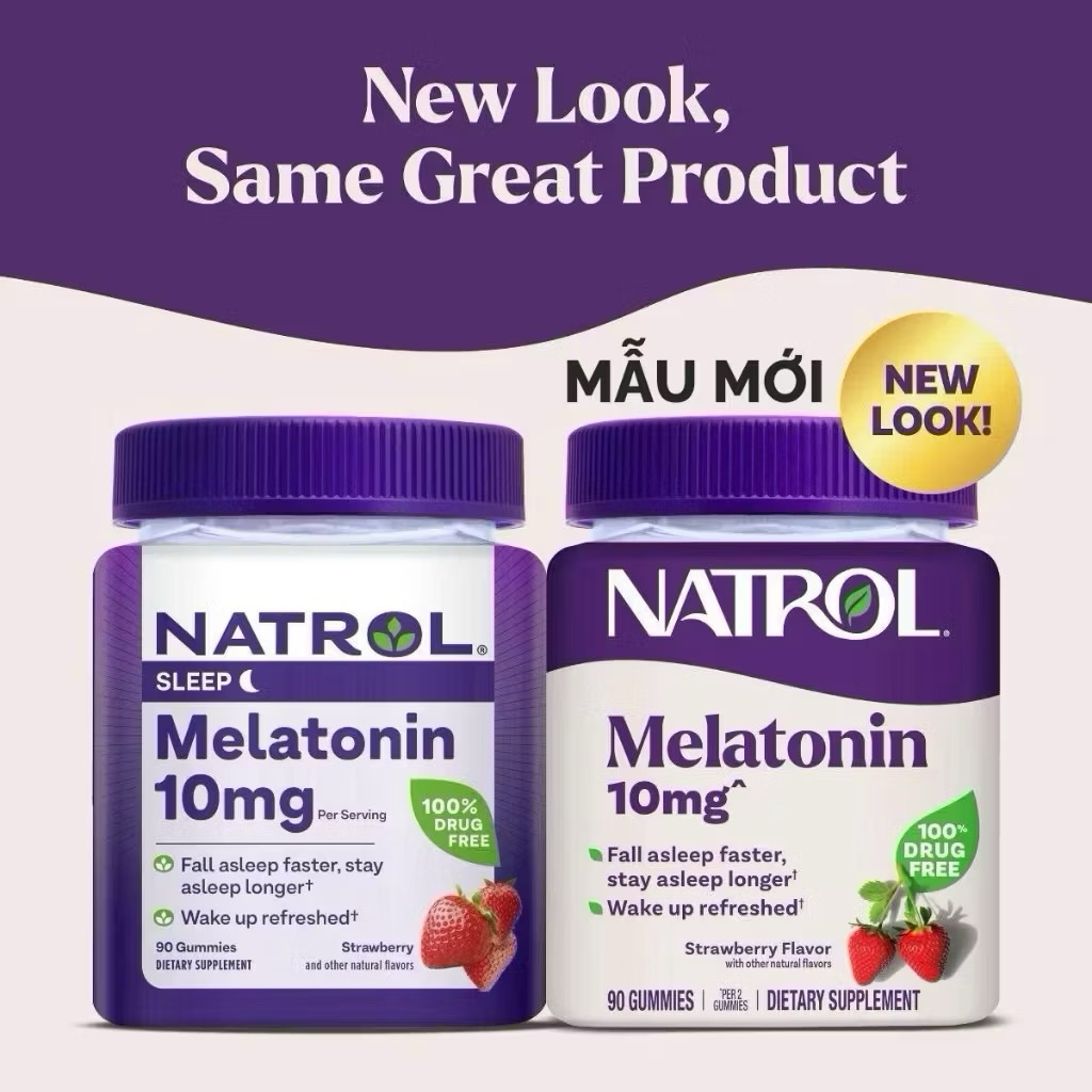 Kẹo dẻo Melatonin 10mg giúp ngủ ngon