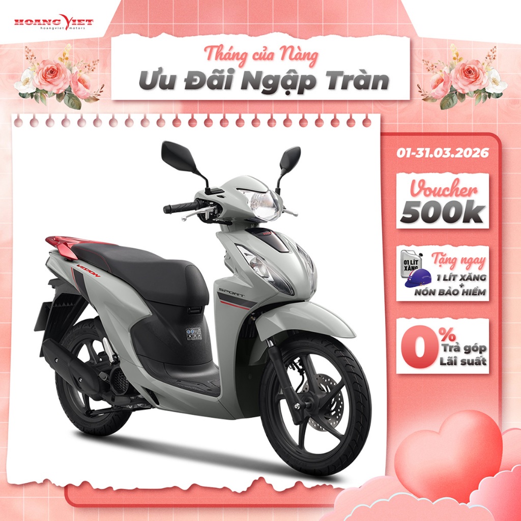 Xe Máy Honda Vision 2025 - Phiên Bản Thể Thao