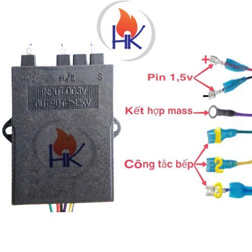 Ic đánh lửa bếp gas đôi Sunhouse / Ic bếp ga âm 3 lò ghim giắc