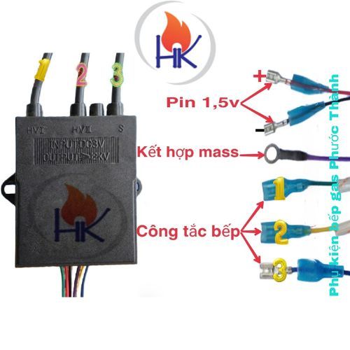 Ic bếp ga âm 3 lò / Ic đánh lửa bếp gas đôi Sunhouse