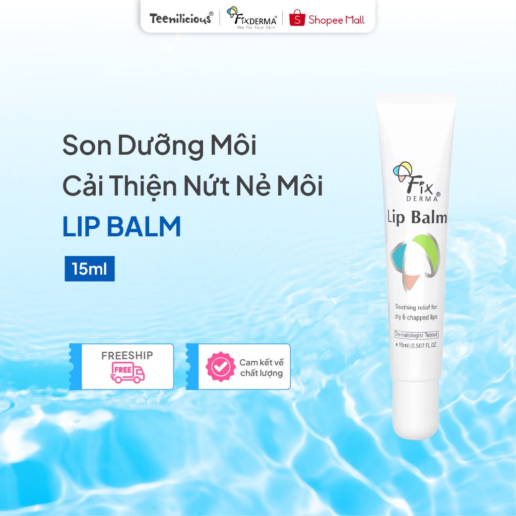 [FIXDERMA] Son Dưỡng Môi Mềm Mượt Cải Thiện Nứt Nẻ Môi Lip Balm 15ml