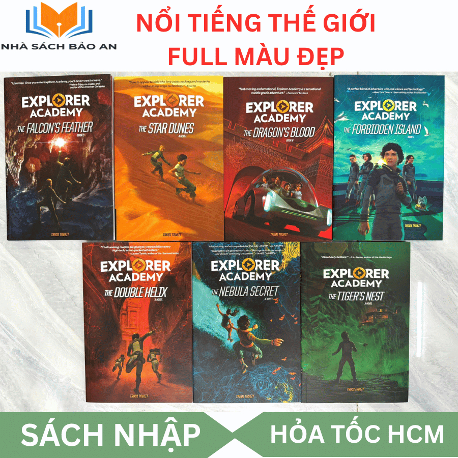Truyện nổi tiếng -  National Geographic Explorer Academy 7 Books, học viện viễn thám FULL COLOR