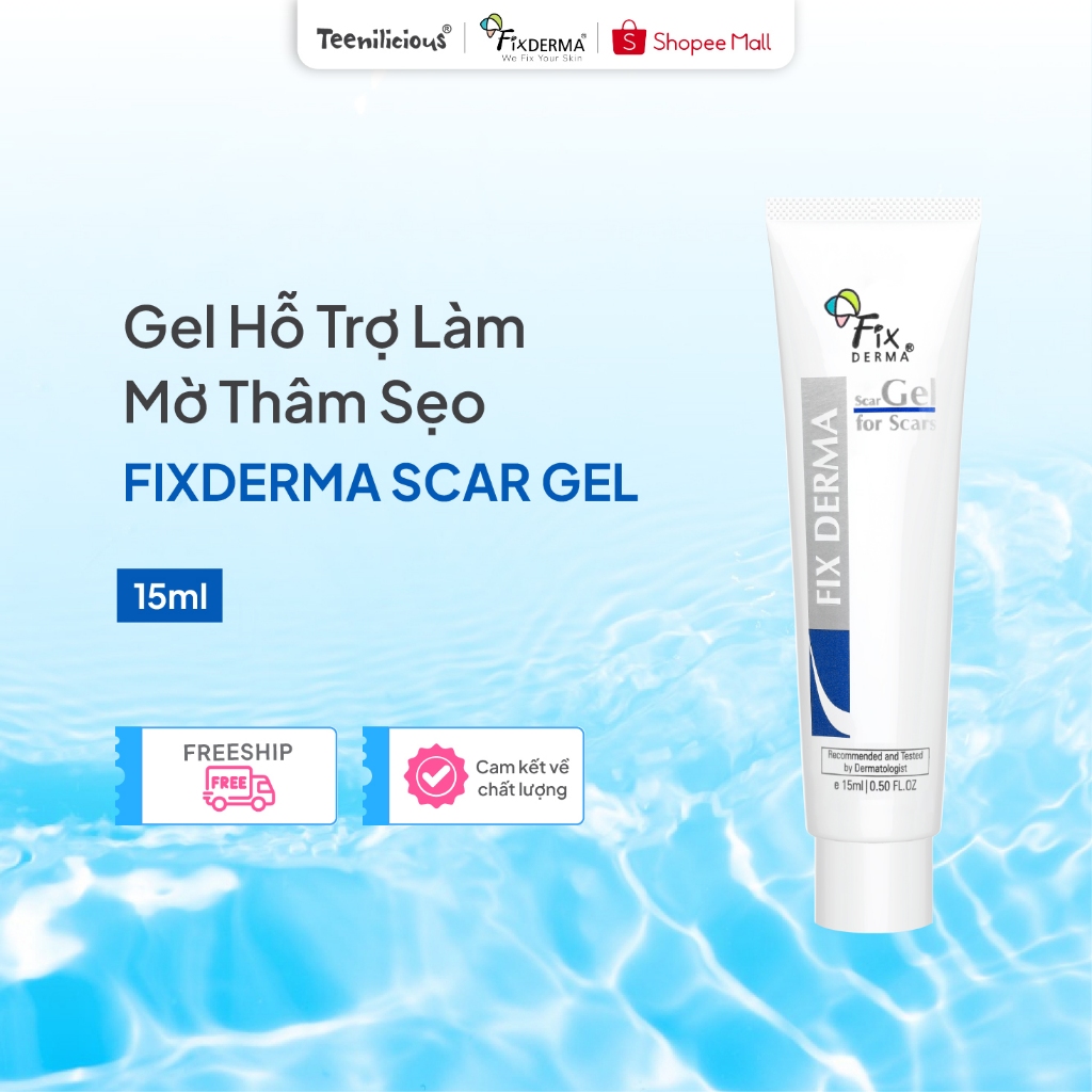 [Fixderma] Gel Hỗ Trợ Làm Mờ Thâm Sẹo Fixderma Scar Gel 15ml/7ml