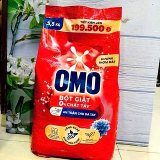 Bột giặt omo 5.1kg/5.5kg ( bao bì mới / mùi ngẫu nhiên)