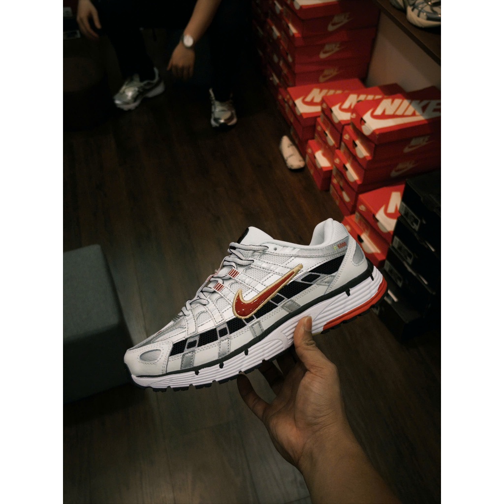 Giày Sneaker P6000 Silver Red Black