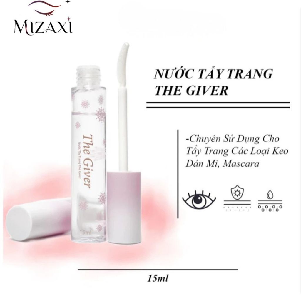 Nước Tẩy Trang Keo Mi THE GIVER Làm Sạch, Dịu Nhẹ Mắt  - TẨY TRANG Keo Dán Mi, Mascara Chuyên Dụng T
