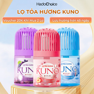 Lọ tỏa hương KUNO hương thơm tự nhiên, Lọ thơm phòng khử mùi 360 độ thế hệ mới thơm lâu 45 ngày