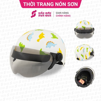 Mũ bảo hiểm trẻ em có kính NÓN SƠN chính hãng AKE-TR127