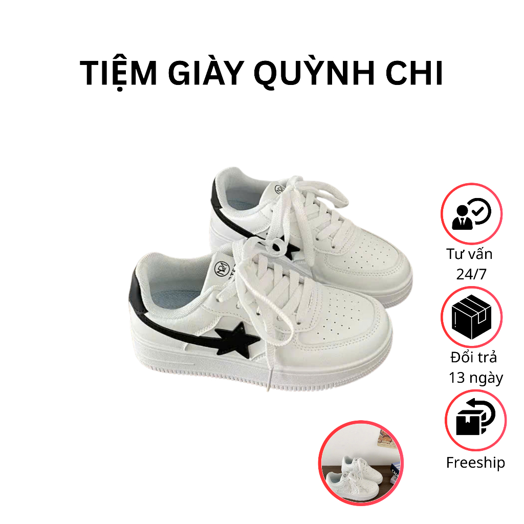 Giày Thể Thao Nữ Form Basic Full Trắng Maba – Sneaker Trắng Hottrend 2025 – Êm – Nhẹ – Dễ Phối – Tiệm Giày Quỳnh Chi