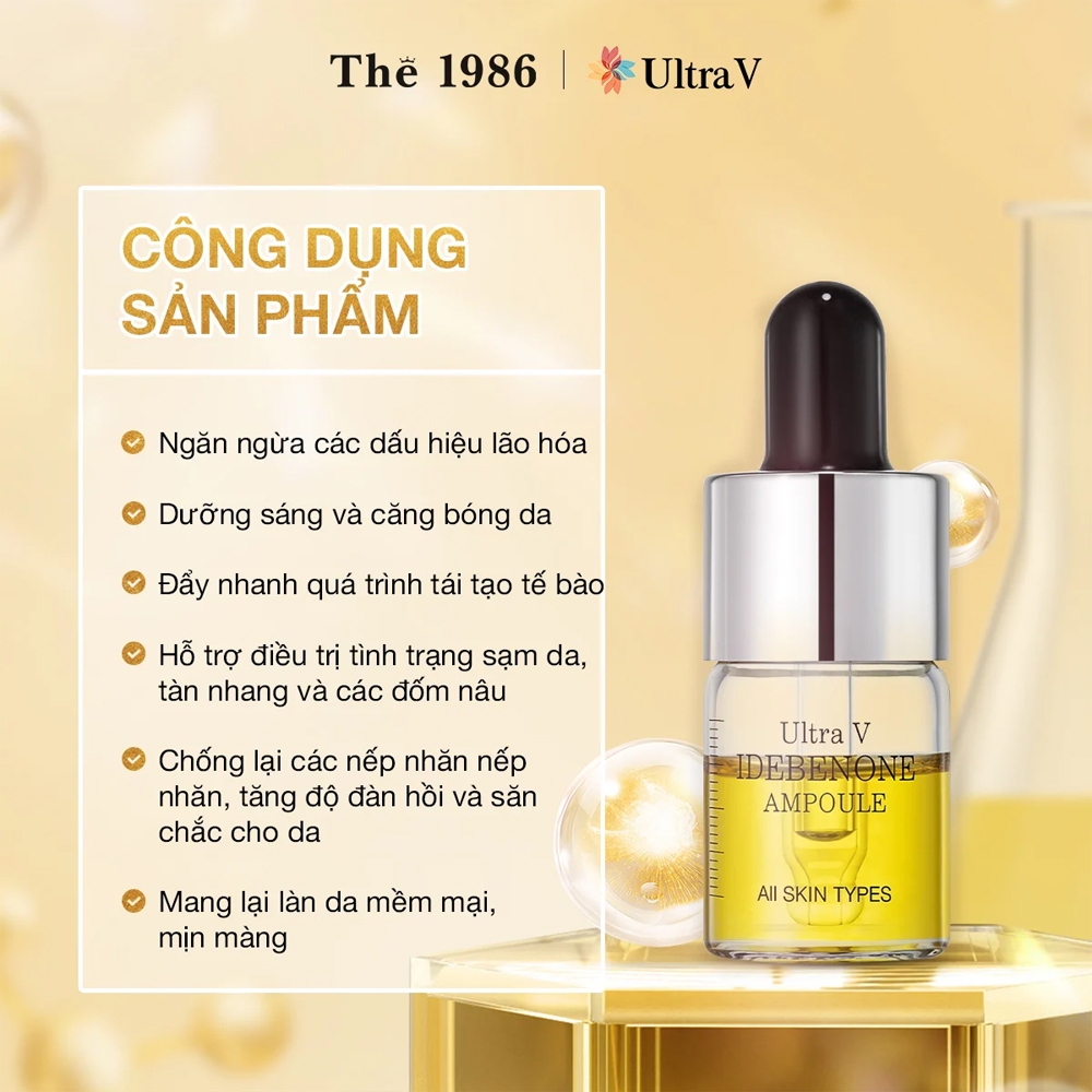 Tinh Chất Chống Lão Hoá Làm Sáng Da Ultra V Idebenone Signature Ampoule (4 lọ/hộp)