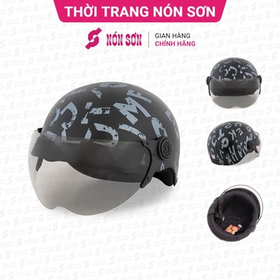Mũ bảo hiểm có kính NÓN SƠN chính hãng BKP-ĐN124