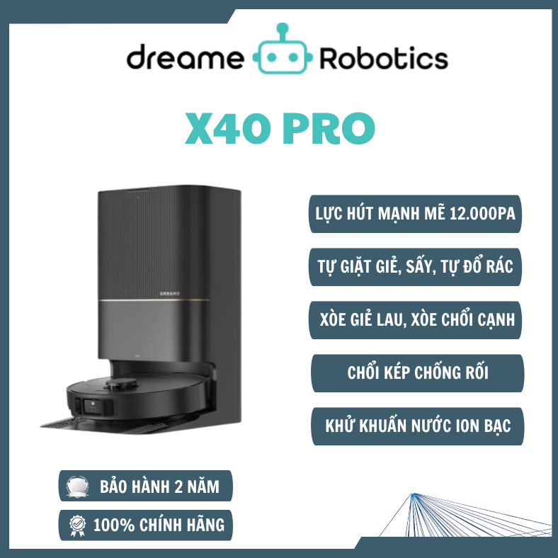 Robot hút bụi lau nhà Dreame X40 Pro/ L40 Ultra