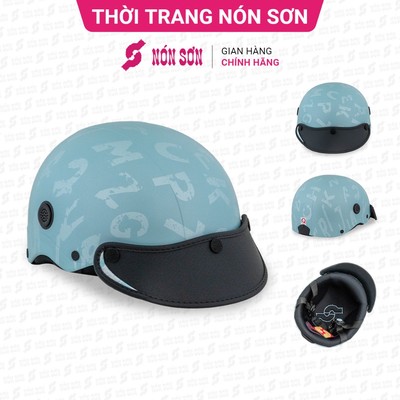 Mũ bảo hiểm lỗ thông gió họa tiết NÓN SƠN chính hãng BMP-XH538