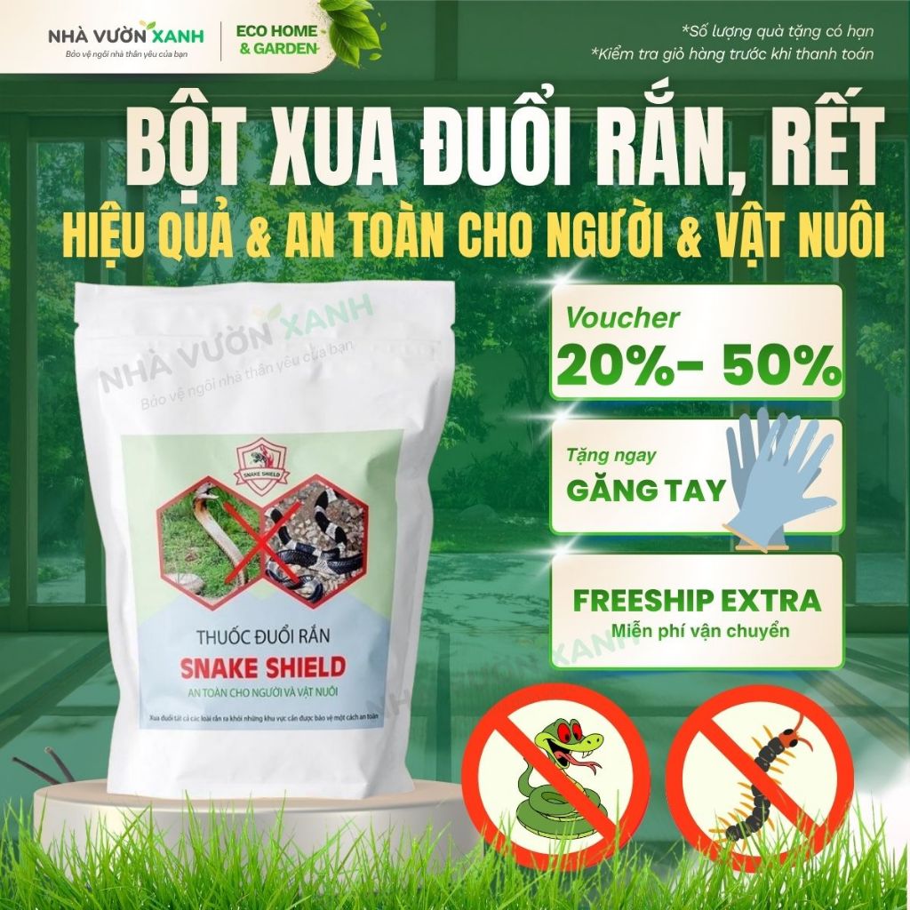 [HIỆU QUẢ 100%] Bột Đuổi Rắn SNAKE SHIELD – Xua Đuổi Rắn Rết Hiệu Quả | An Toàn Cho Người & Vật Nuôi