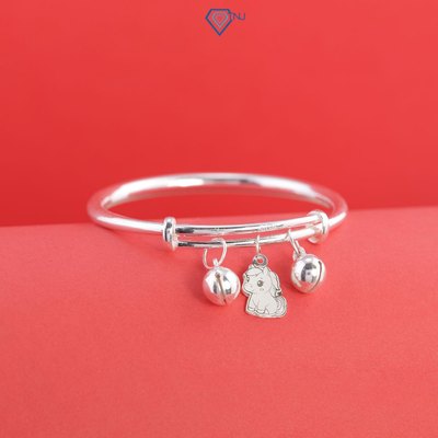 Lắc bạc cho bé khắc tên hình ngựa Baby siêu dễ thương đánh cảm, đánh gió cho bé LTT0230 - Trang Sức TNJ