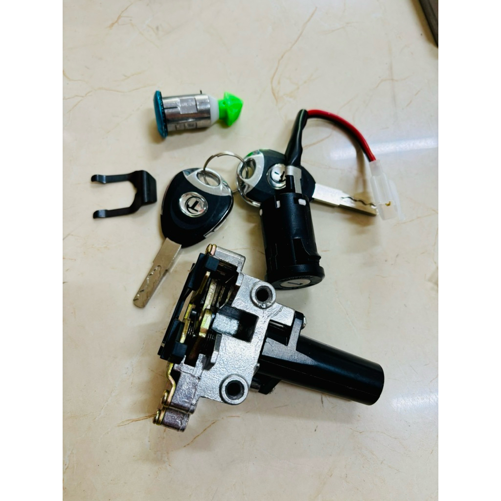 Bộ khoá xe đạp điện PEGA CAP-AT hàng chính hãng theo xe