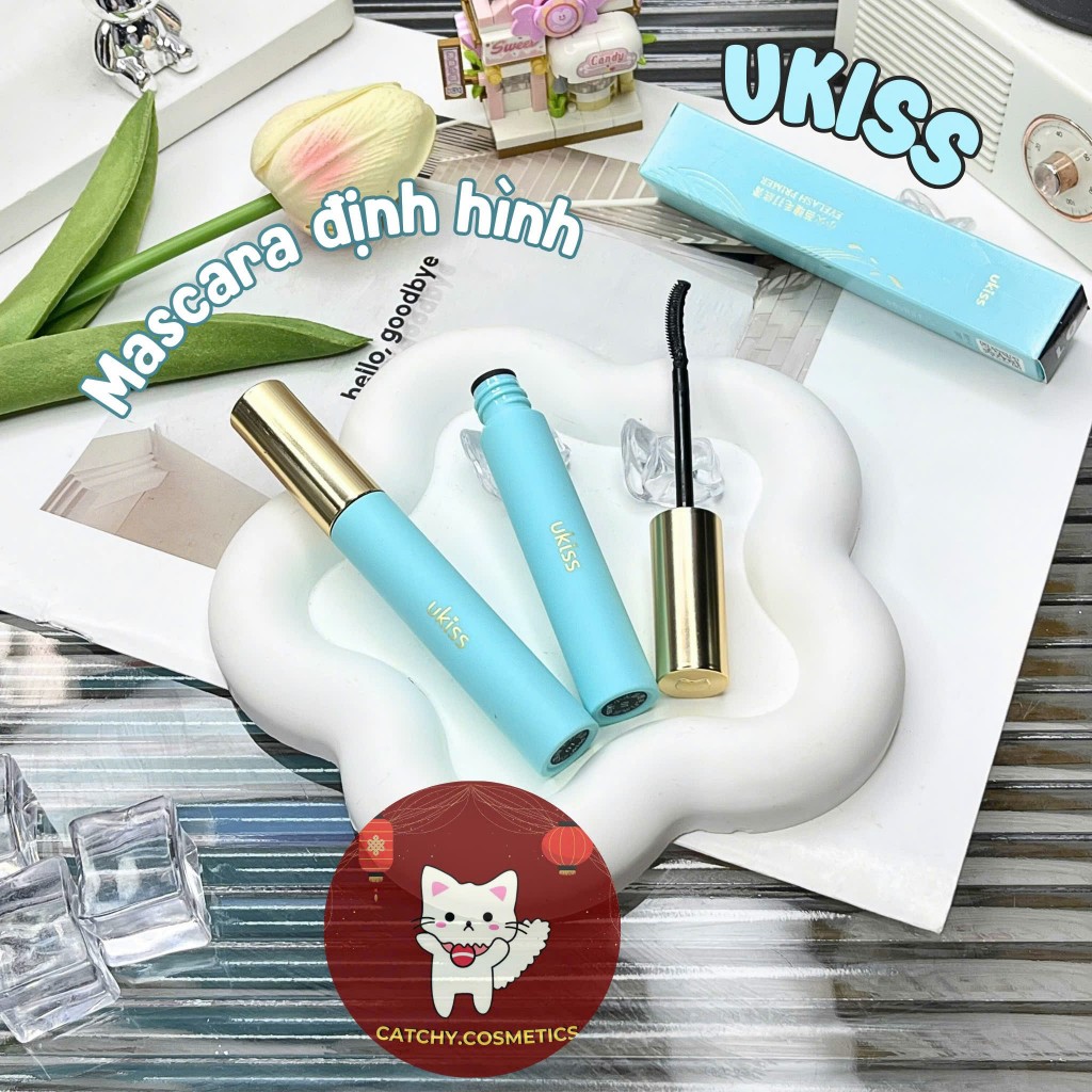 [UKISS] Mascara/Chuốt Mi Ukiss Đầu Lược Vỏ Xanh, Hiệu Ứng Mi Ngọn Lửa Nhỏ, Little Flame Eyelash Prim