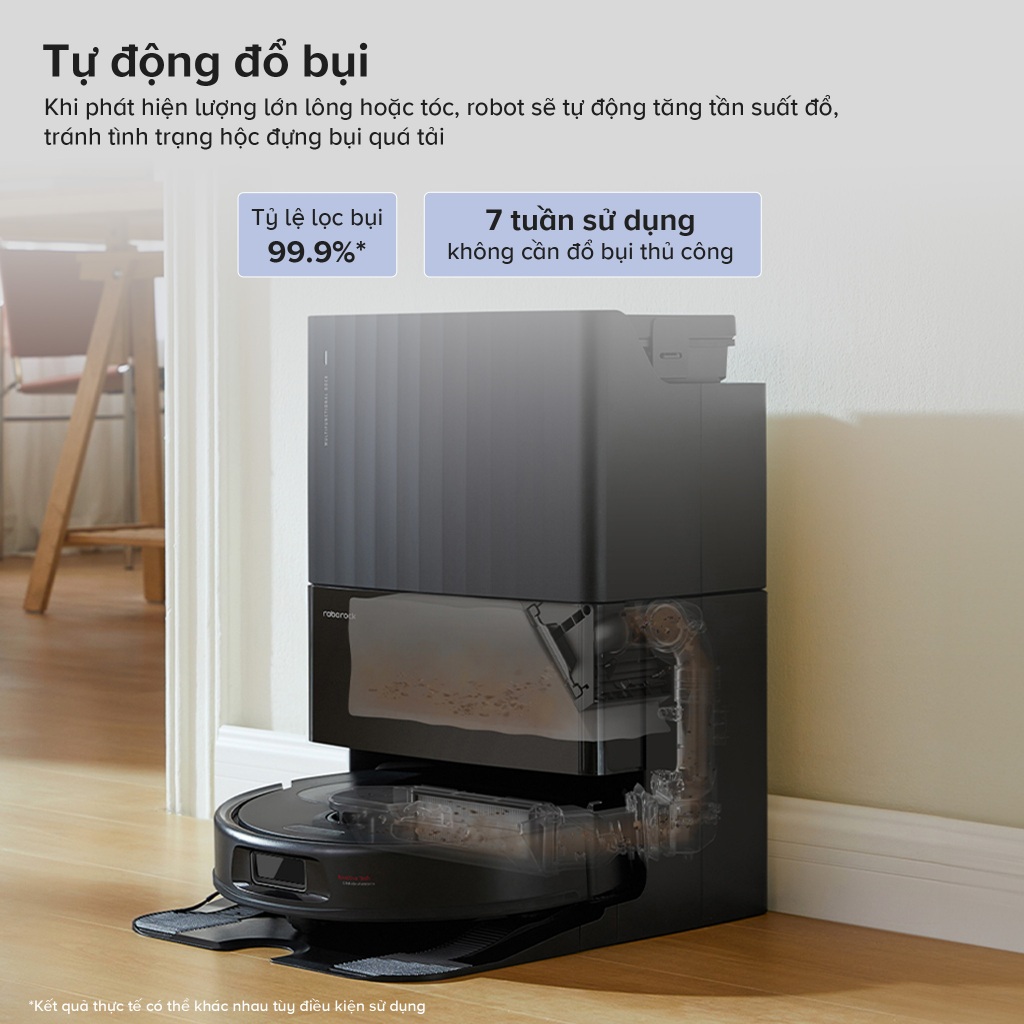 Roborock Qrevo S Pro robot hút bụi lau nhà | Lực hút 18.500pa | Tự động đổ rác, giặt giẻ, sấy khô | BigBuy360 - bigbuy360.vn