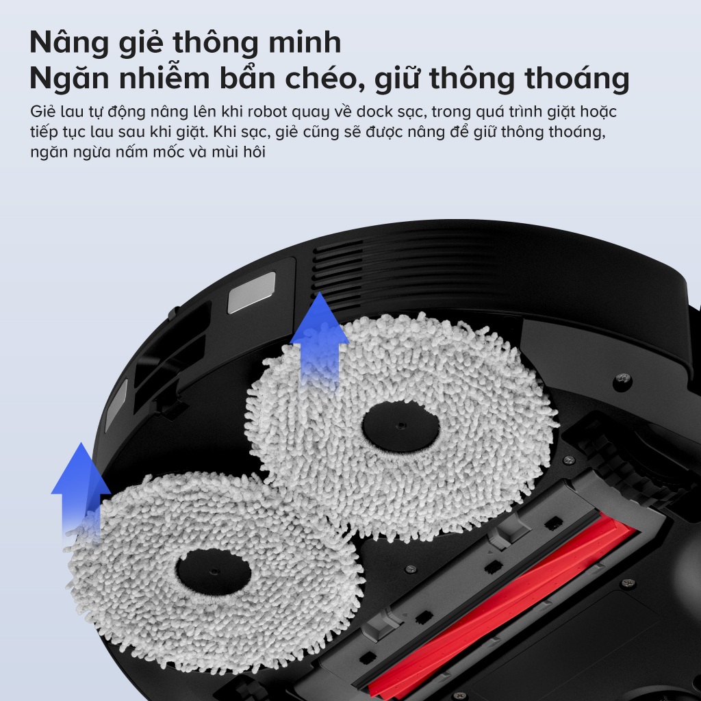 Roborock Qrevo S Pro robot hút bụi lau nhà | Lực hút 18.500pa | Tự động đổ rác, giặt giẻ, sấy khô | BigBuy360 - bigbuy360.vn