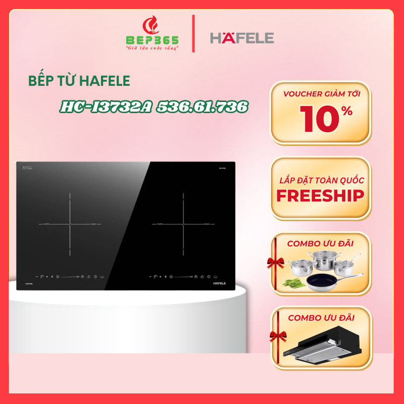 Bếp Từ 2 Vùng Nấu Hafele HC-I3732A 536.61.736 – Bảo Hành 3 Năm – Công Nghệ Inverter – Chính Hãng