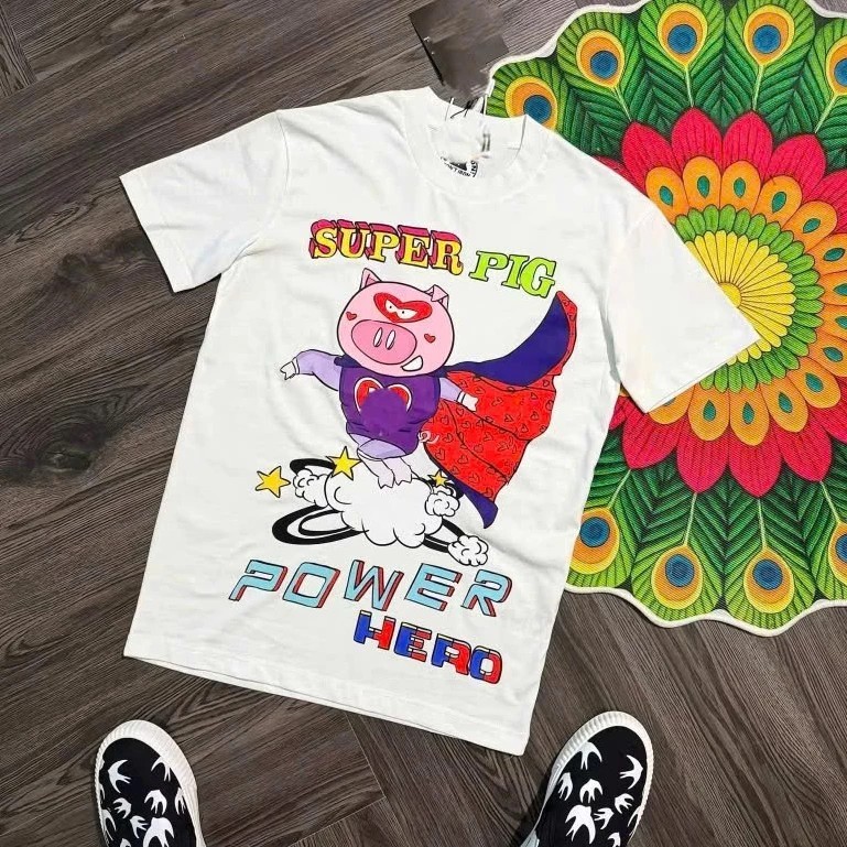 Áo Thun Heo Có Cánh Super Pig ❤ Áo Phông Cotton Dày Dặn Dáng Rộng Nam Nữ NA105