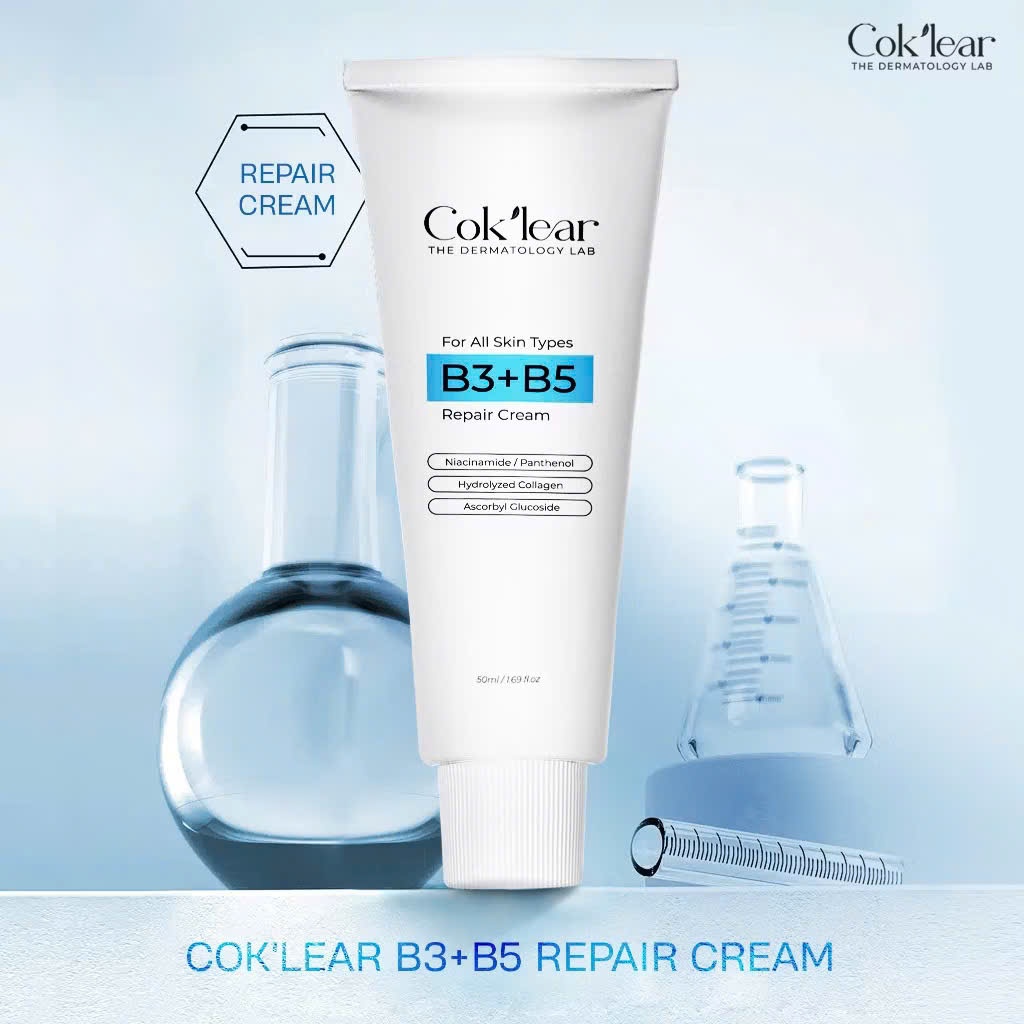 Kem Dưỡng Phục Hồi Da B3+B5 Collagen Co&K’lear , Giúp cấp ẩm, phục hồi, căng bóng da, chống lão hóa
