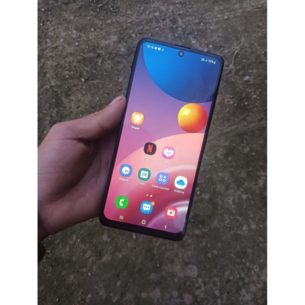 Xác điện thoại samsung galaxy M51 pin 7000mah.