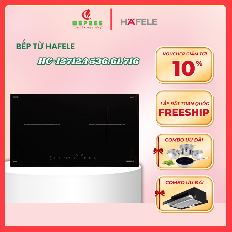 Hafele Bếp Từ 2 Vùng Nấu HC-I2712A 536.61.716 – Bảo Hành 3 Năm – Inverter – Chính Hãng - BNK