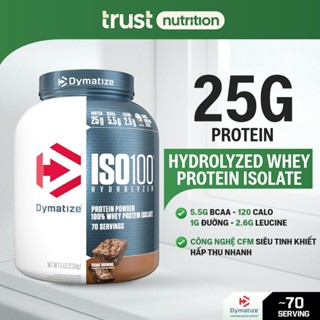 Sữa tăng cơ Dymatize ISO 100 Whey Protein hỗ trợ phục hồi cơ bắp