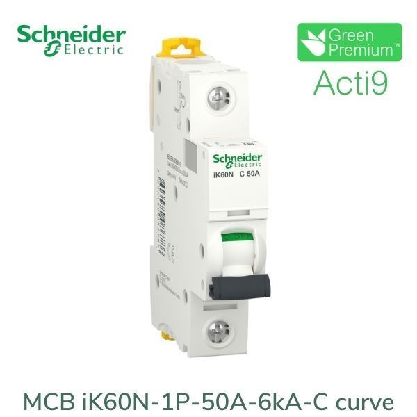 Schneider-MCB 1P 50A 6kA dòng Acti9