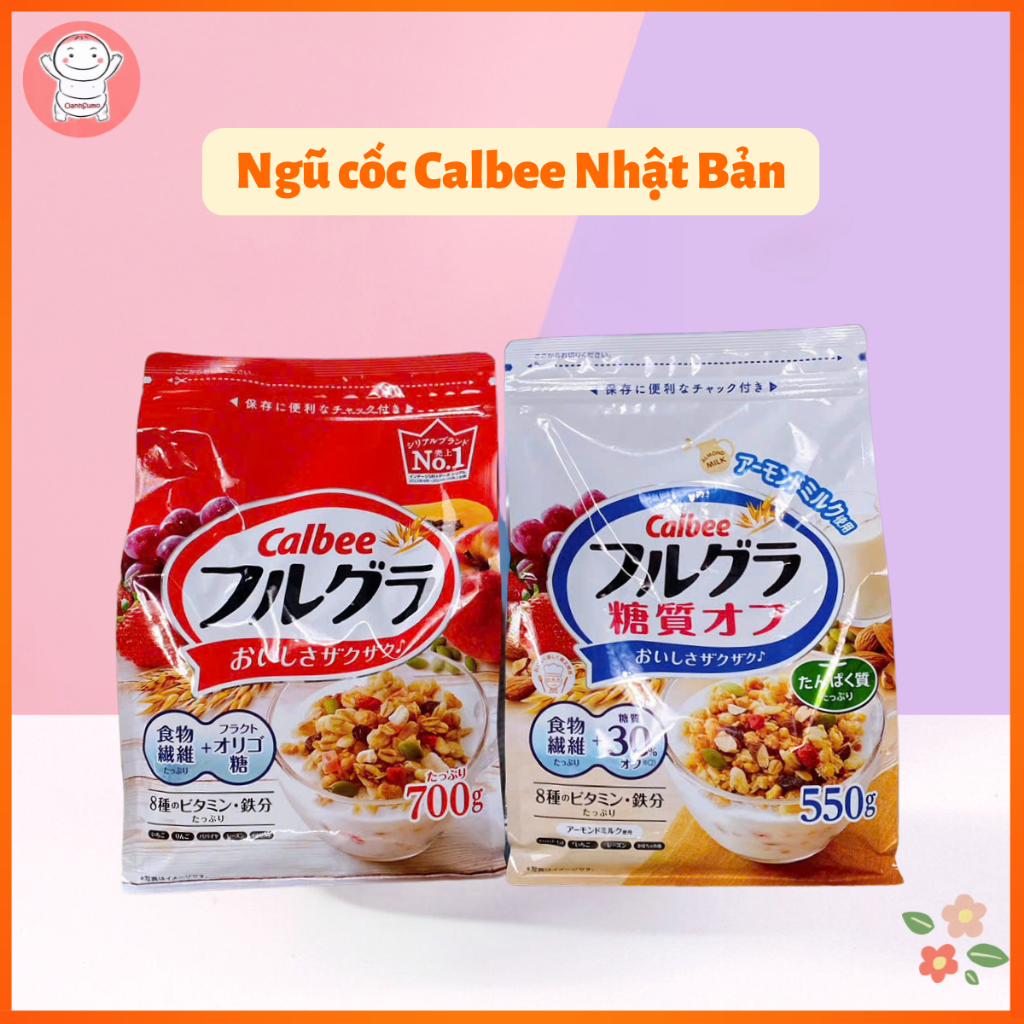 Ngũ cốc CALBEE Nhật 700G Túi Đỏ và Túi Trắng (date 08/2026)