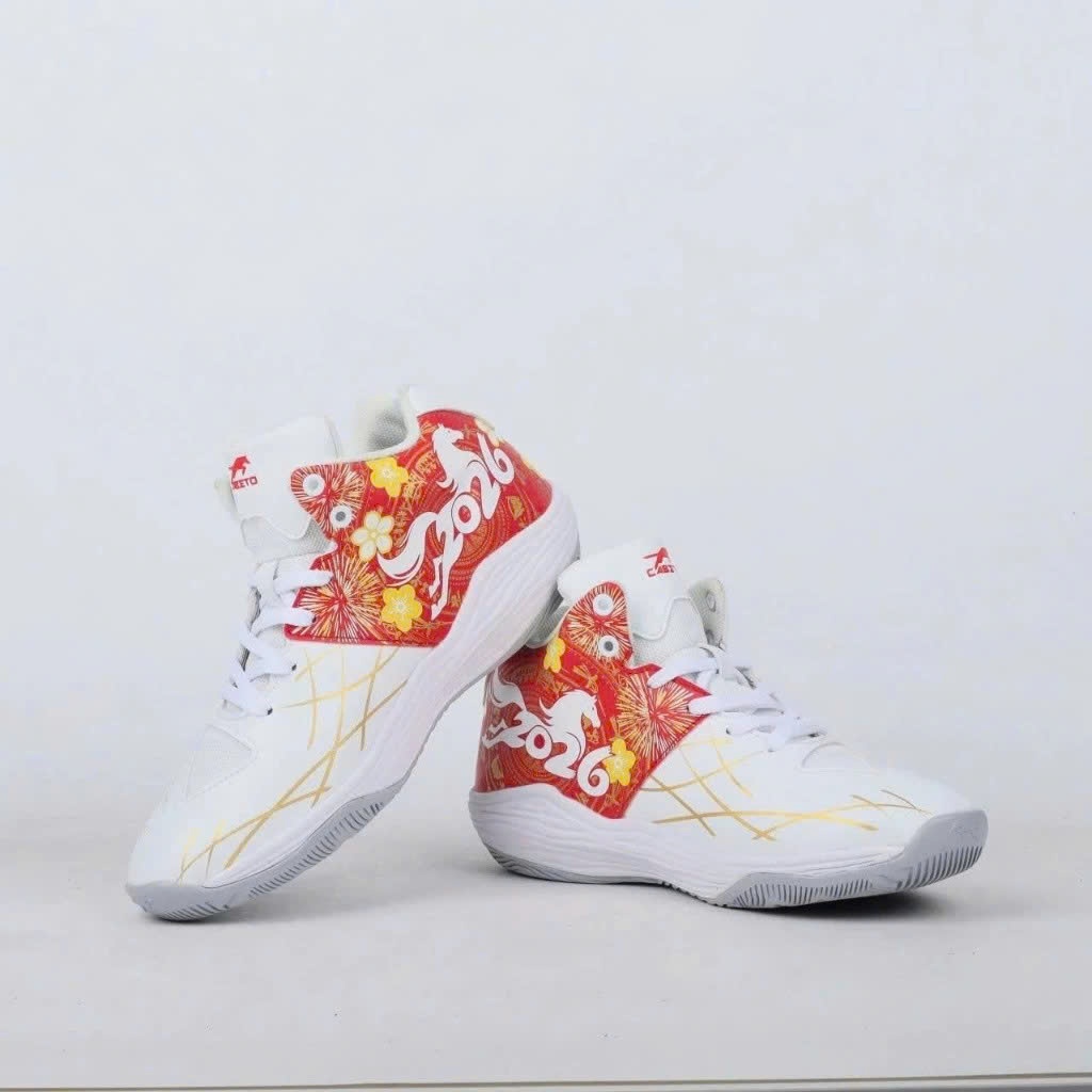 Giày Bóng Chuyền VHD CABETO 501  Êm Bền Đẹp Chuyên Cày Bê Tông - Không Đau Gối  ( Tặng tất, túi đựng