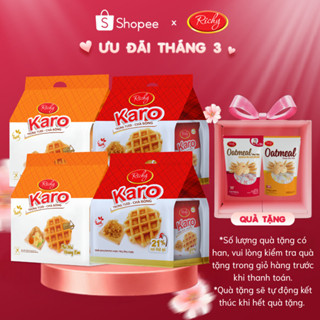 [2 Quà Tặng] [HOT] Combo 4 Túi - Tổng 24 chiếc Bánh Tươi Richy KARO (26g * 6 chiếc/ túi)