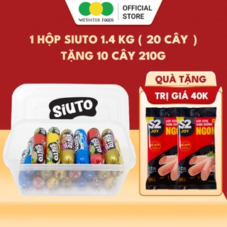 [ TẶNG 2 GÓI XÚC XÍCH 105G ] Hộp Xúc Xích Siuto Ăn Liền Thơm Ngon S2 Vietinter Foods (20 Cây x 70g)