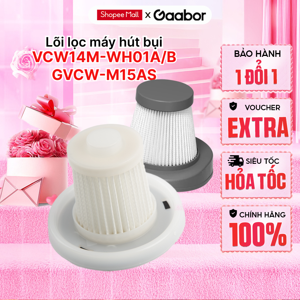 Lõi lọc máy hút bụi thay thế GAABOR VCW14M-WH01A / VCW14M-WH01B - Hàng chính hãng
