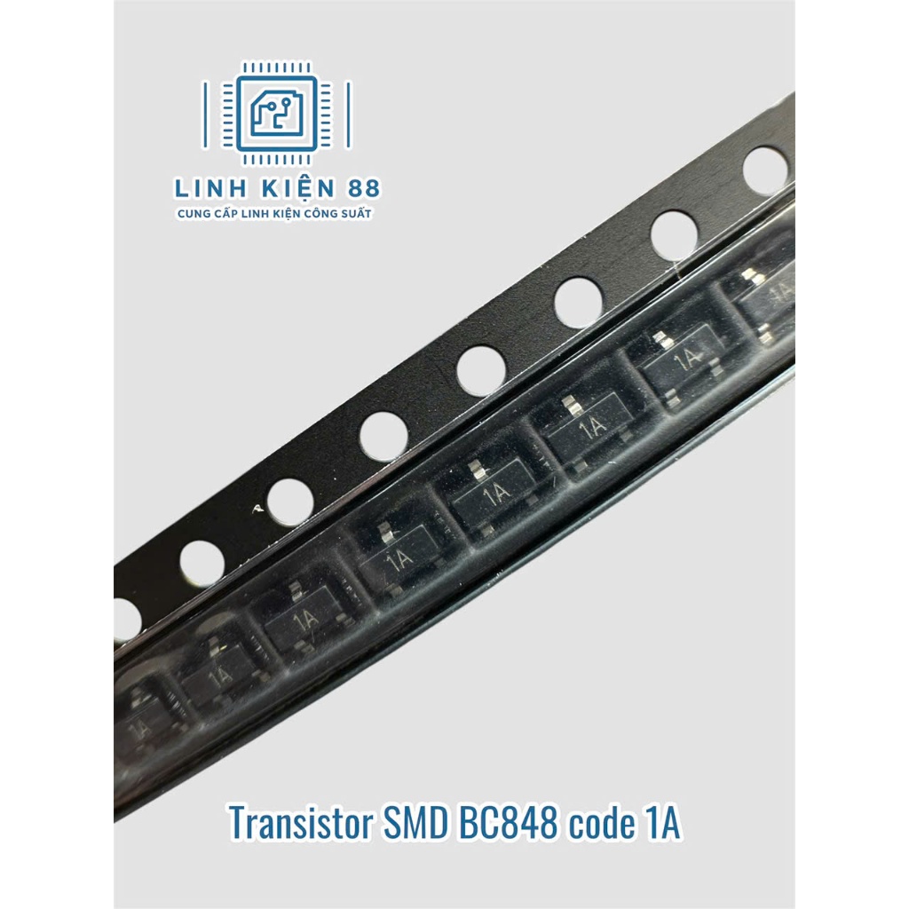60 con Transistor SMD BC848 code 1A SOT-23 dán mới
